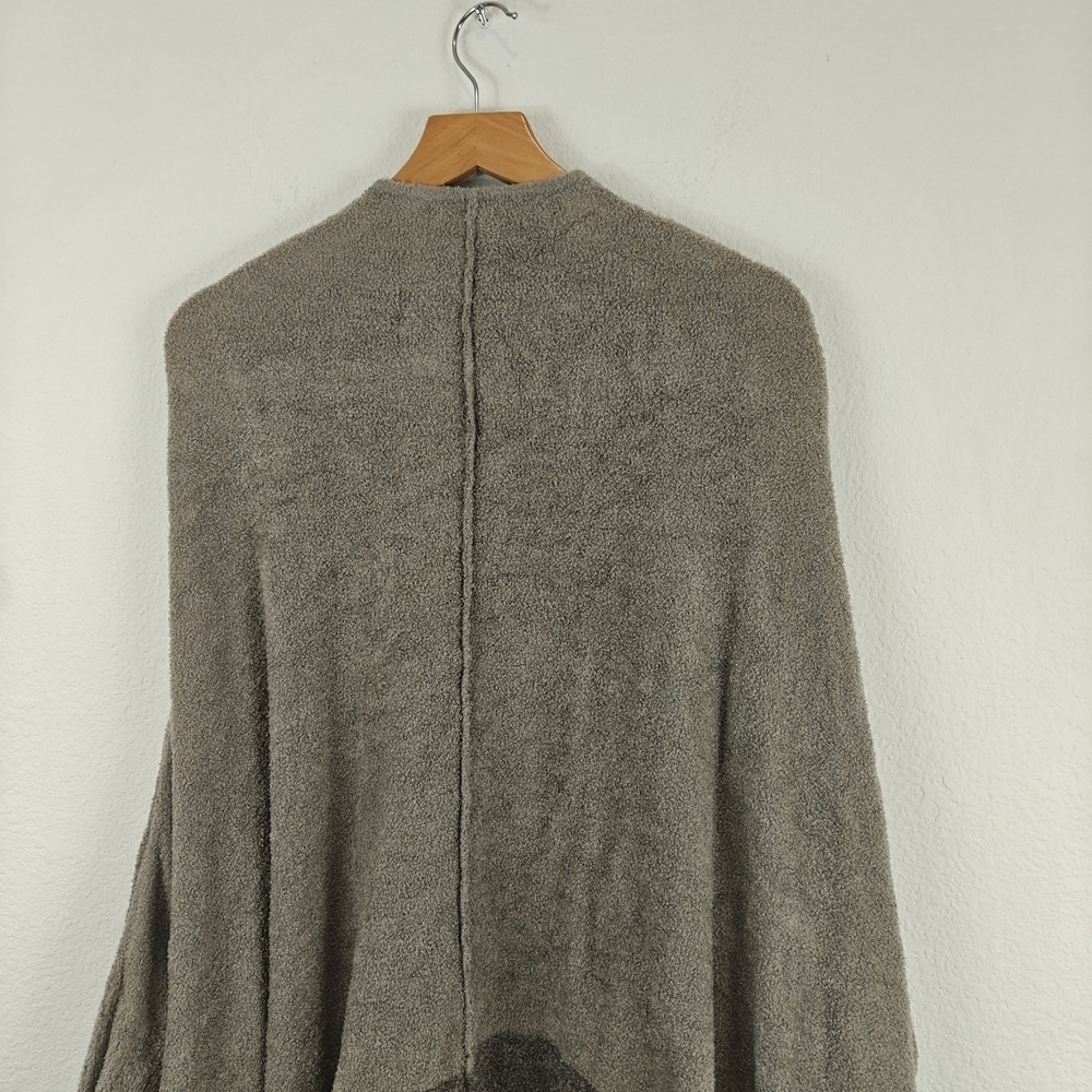 Barefoot Dreams Women Cliffside Dolman Sleeve Cardigan One Size Gray Open Front - Picture 14 of 16